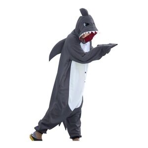 Animal Cosplay Costume Shark Adult Pajamas Size XS